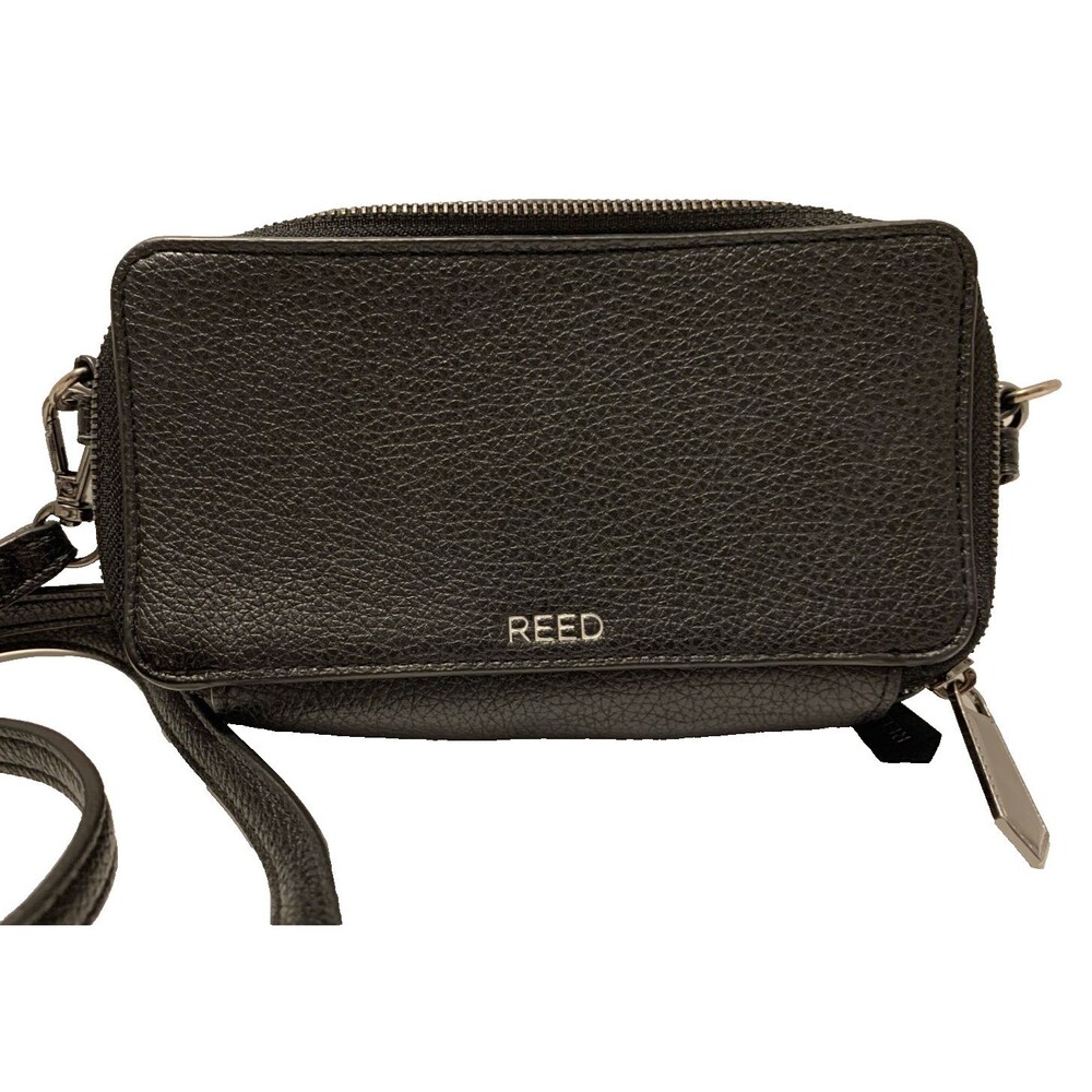 Reed Krakoff Black Leather Shoulder/Crossbody Purse Adjustable Strap Boho